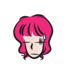 pink hair beauty（個別スタンプ：7）