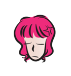 pink hair beauty（個別スタンプ：36）