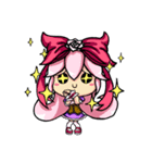 ピンクと彼女の幸せな良きパートナー（個別スタンプ：4）