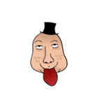 Mr. Black Hat and His Facial Expressions（個別スタンプ：1）