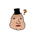 Mr. Black Hat and His Facial Expressions（個別スタンプ：5）