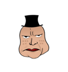Mr. Black Hat and His Facial Expressions（個別スタンプ：9）