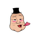 Mr. Black Hat and His Facial Expressions（個別スタンプ：12）