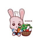 Lovely happy rabbit（個別スタンプ：7）