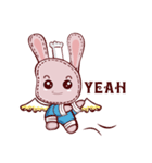 Lovely happy rabbit（個別スタンプ：8）
