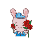 Lovely happy rabbit（個別スタンプ：9）