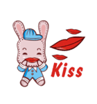 Lovely happy rabbit（個別スタンプ：10）