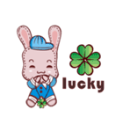 Lovely happy rabbit（個別スタンプ：19）
