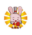 Lovely happy rabbit（個別スタンプ：28）