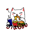 cat is here（個別スタンプ：5）