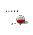 outer space bad guy（個別スタンプ：8）