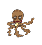 Mischievous Brown Octopus（個別スタンプ：30）