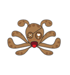 Mischievous Brown Octopus（個別スタンプ：31）