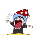 Clumsy blue hair girl（個別スタンプ：23）