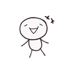 シンプルな顔文字さん（個別スタンプ：1）