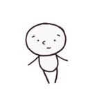 シンプルな顔文字さん（個別スタンプ：4）