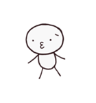 シンプルな顔文字さん（個別スタンプ：9）