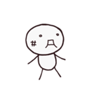 シンプルな顔文字さん（個別スタンプ：10）