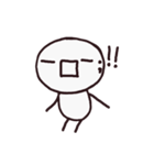 シンプルな顔文字さん（個別スタンプ：13）