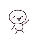 シンプルな顔文字さん（個別スタンプ：14）