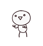 シンプルな顔文字さん（個別スタンプ：16）