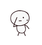シンプルな顔文字さん（個別スタンプ：17）