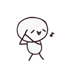 シンプルな顔文字さん（個別スタンプ：18）