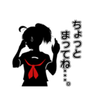 シルエット少女（個別スタンプ：36）