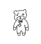 Red tie and bear（個別スタンプ：1）