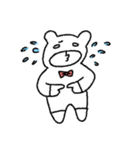 Red tie and bear（個別スタンプ：3）