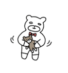 Red tie and bear（個別スタンプ：5）