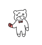 Red tie and bear（個別スタンプ：12）