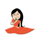 Smile Cute Girl（個別スタンプ：4）
