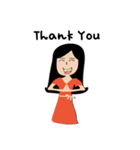 Smile Cute Girl（個別スタンプ：7）