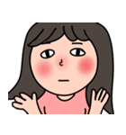 Awkward girl（個別スタンプ：3）