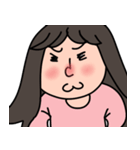 Awkward girl（個別スタンプ：7）
