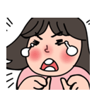 Awkward girl（個別スタンプ：8）
