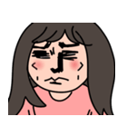 Awkward girl（個別スタンプ：9）