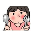 Awkward girl（個別スタンプ：12）