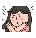 Awkward girl（個別スタンプ：13）