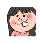 Awkward girl（個別スタンプ：24）