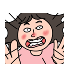 Awkward girl（個別スタンプ：28）