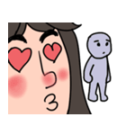 Awkward girl（個別スタンプ：32）