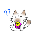 煽り気味にゃんこさん（個別スタンプ：1）