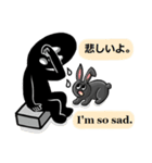 黒うさぎの英会話withくろかげ君（個別スタンプ：20）