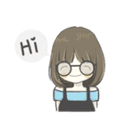 crazy shy girl（個別スタンプ：6）