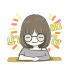 crazy shy girl（個別スタンプ：24）
