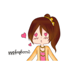 Miss Pretty Myanmar (Burmese/Myanmar)（個別スタンプ：8）