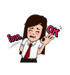 female ＆ Male students（個別スタンプ：3）