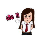 female ＆ Male students（個別スタンプ：6）